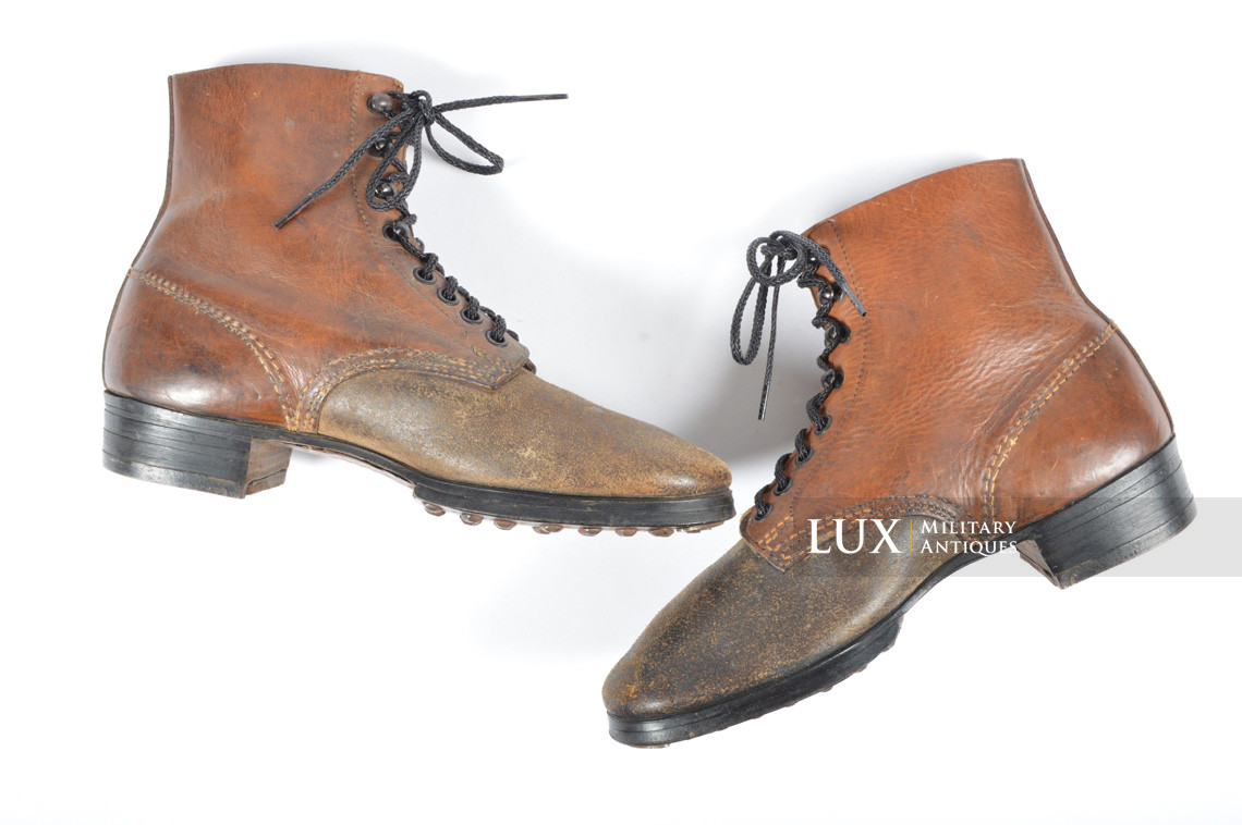 Unissued early-war German low ankle combat boots - photo 7