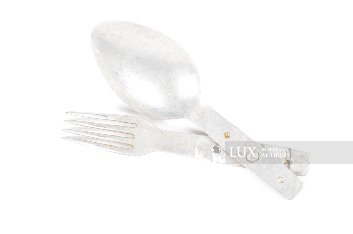 German field spoon/fork combo cutlery set, « LGK&F 39 » - photo 7