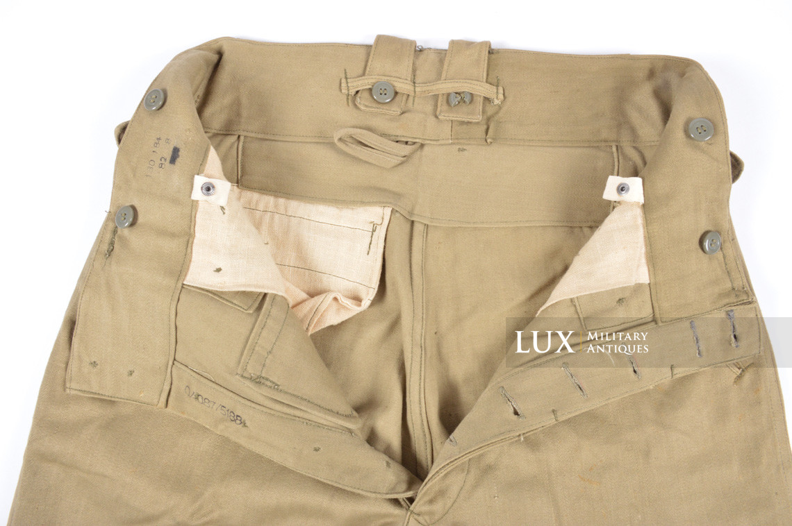 Rare pantalon M43 Heer tropical en coton « OLONA » - photo 18
