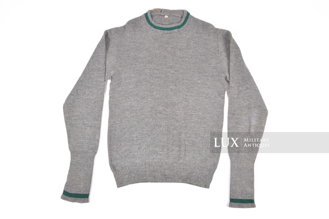 Mid-war German standard issue wool sweater, « green band » - photo 4