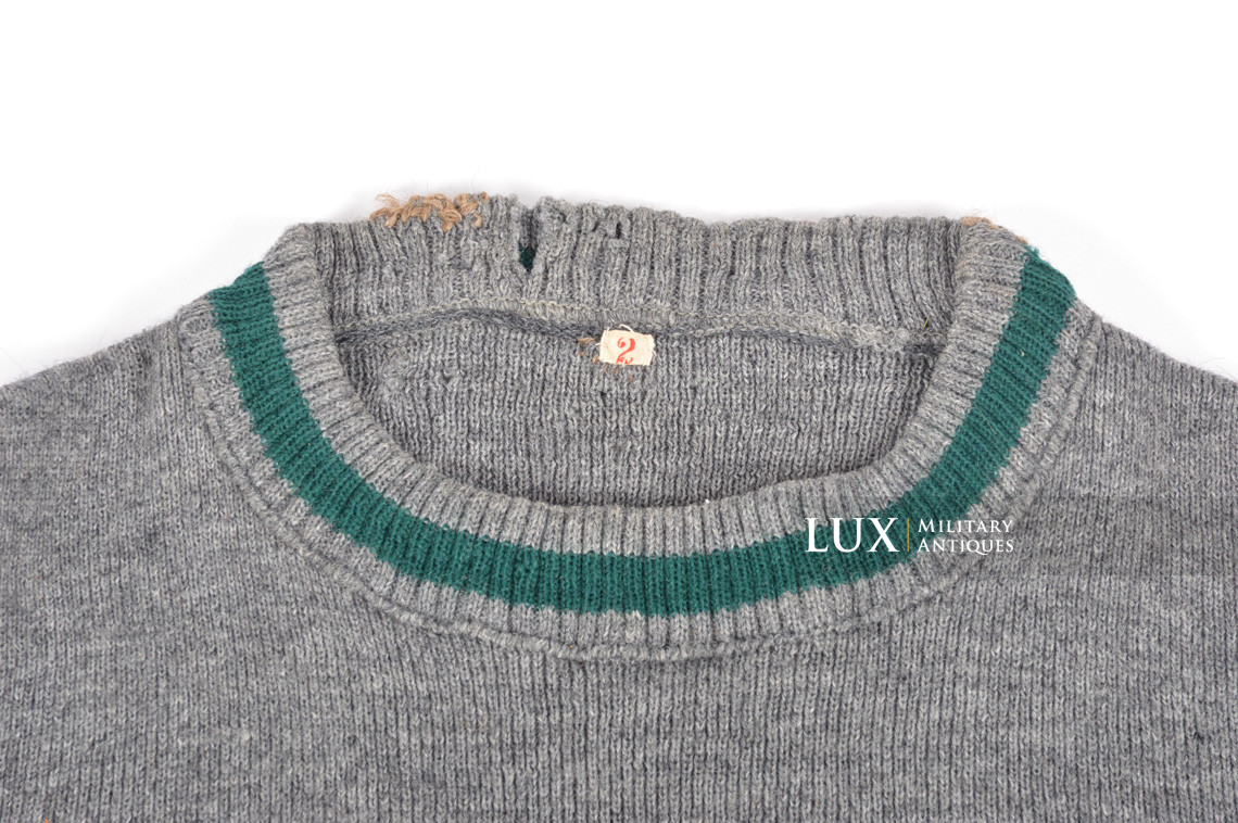 Mid-war German standard issue wool sweater, « green band » - photo 7