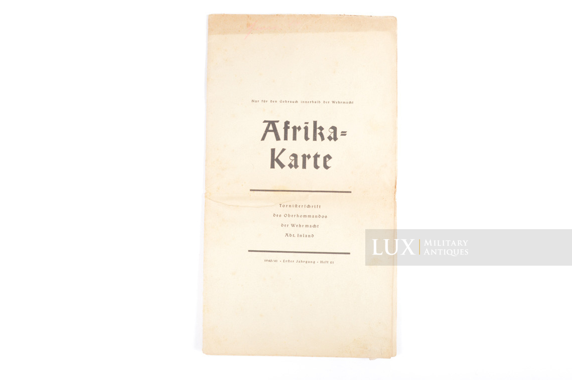 Carte allemande Wehrmacht, « Afrika-Karte » - photo 4