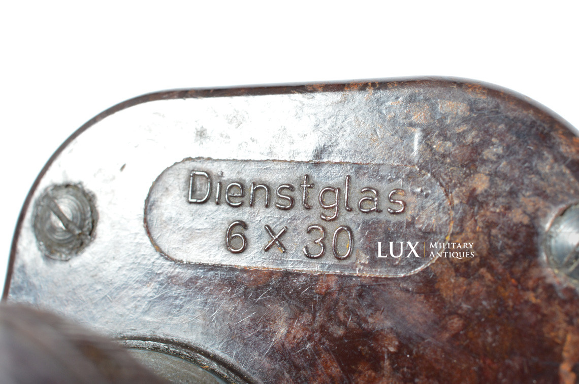 German bakelite 6x30 power issue field binoculars, « Dienstglas cxn » - photo 11