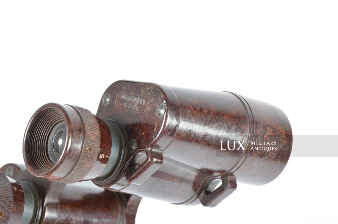 German bakelite 6x30 power issue field binoculars, « Dienstglas cxn » - photo 15