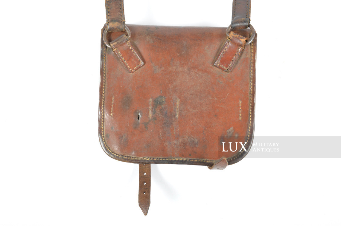Early German engineers tool kit pouch in brown leather - photo 14