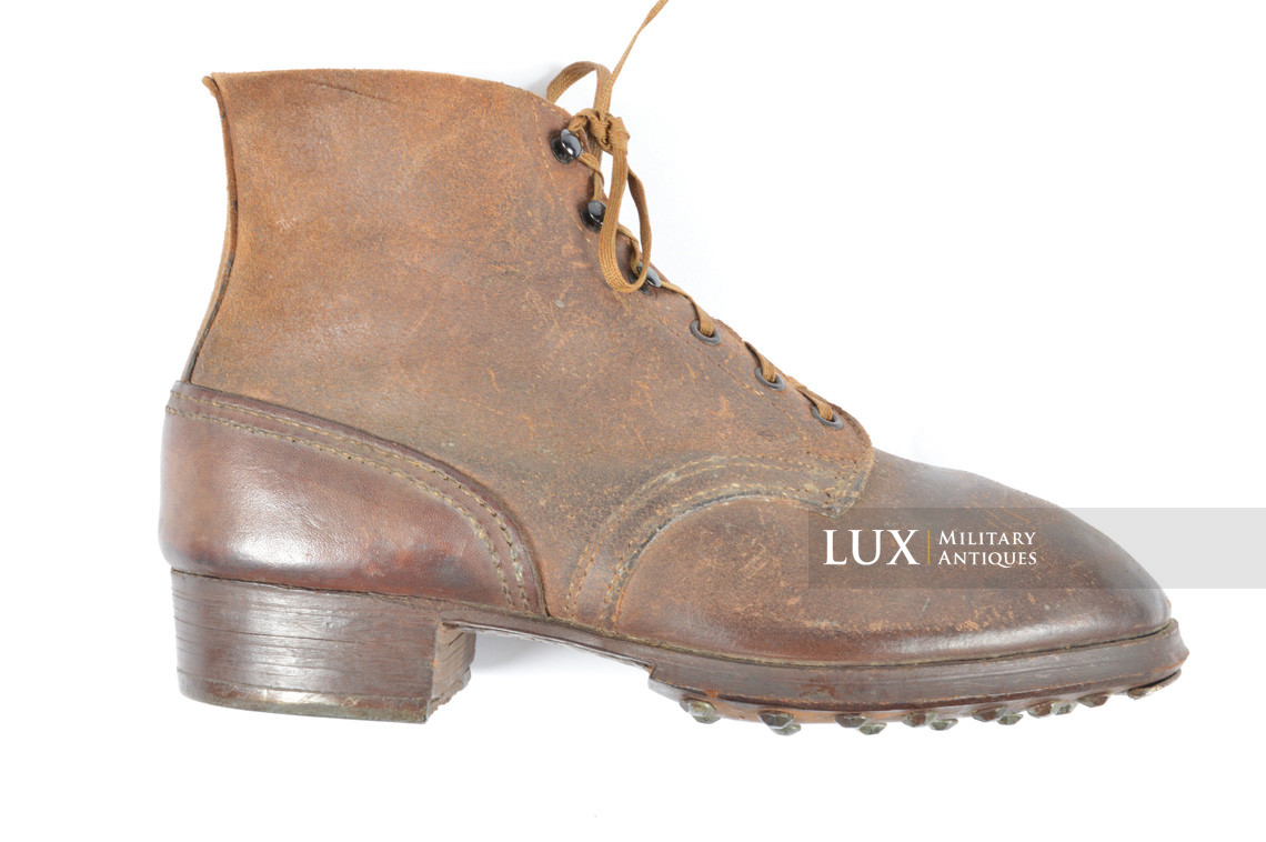 Late-war German low ankle combat boots, « unissued » - photo 8