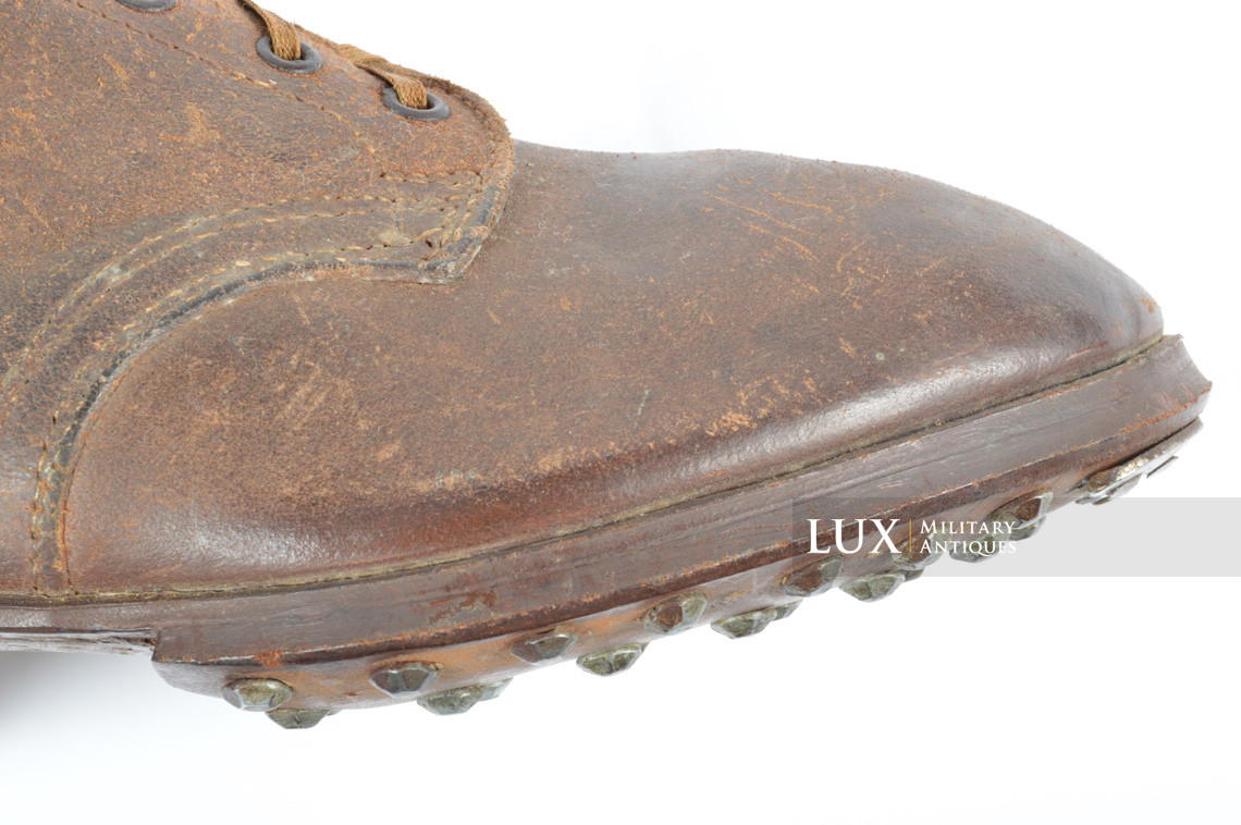 Late-war German low ankle combat boots, « unissued » - photo 12