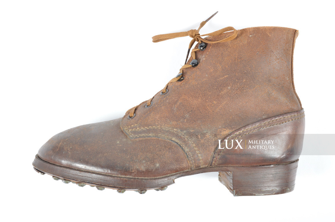 Late-war German low ankle combat boots, « unissued » - photo 22