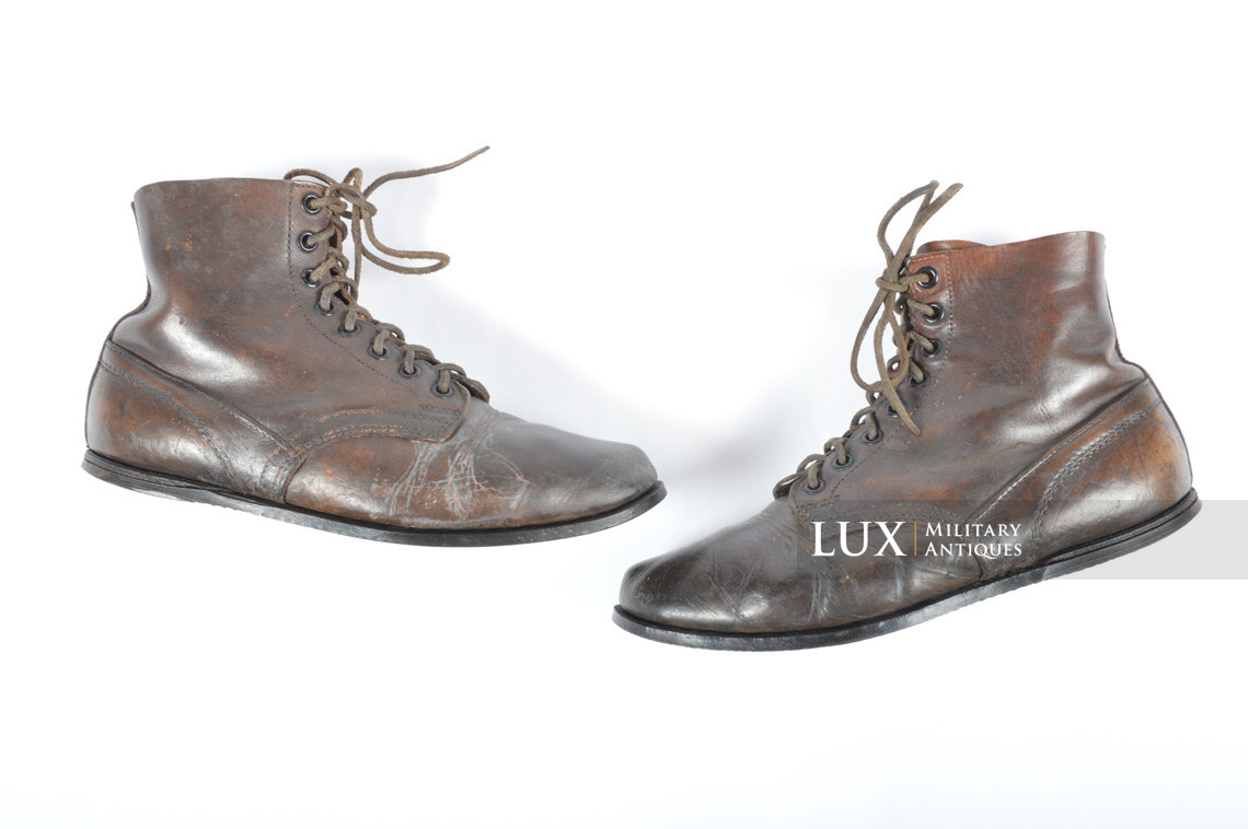 Mid-war Luftwaffe airplane mechanics / pilots service low boots - photo 4