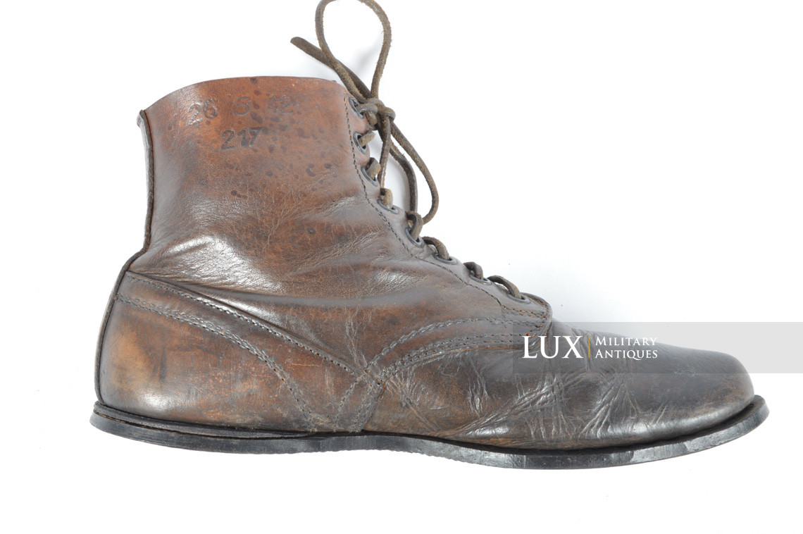 Mid-war Luftwaffe airplane mechanics / pilots service low boots - photo 13