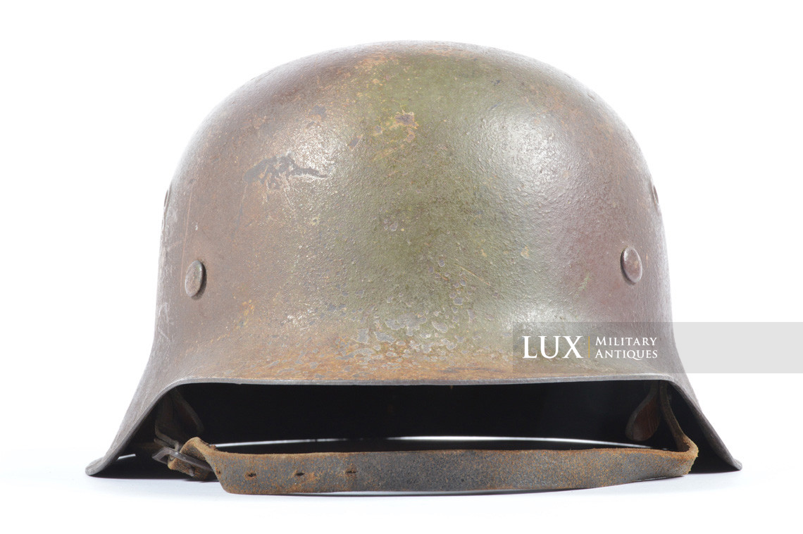 M42 Waffen-SS three tone camouflage combat helmet, « NORMANDY » - photo 8