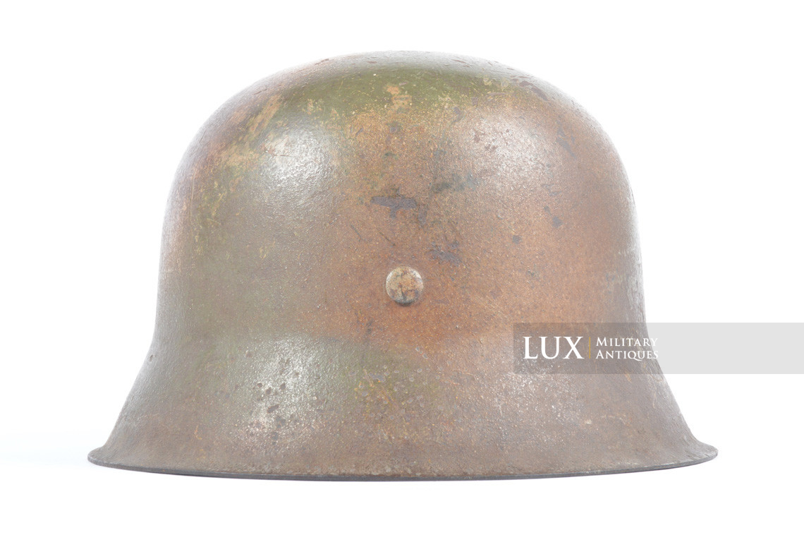 M42 Waffen-SS three tone camouflage combat helmet, « NORMANDY » - photo 12