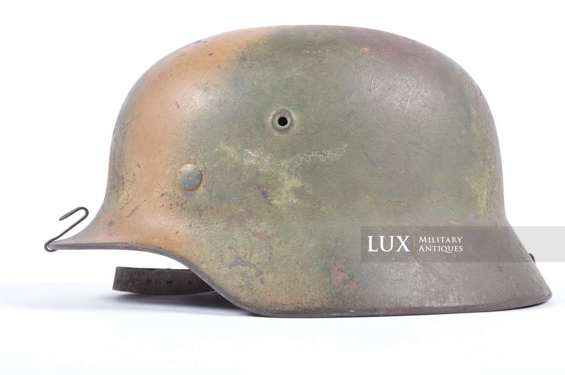 M35 Luftwaffe three tone camouflage combat helmet, « NORMANDY » - photo 6