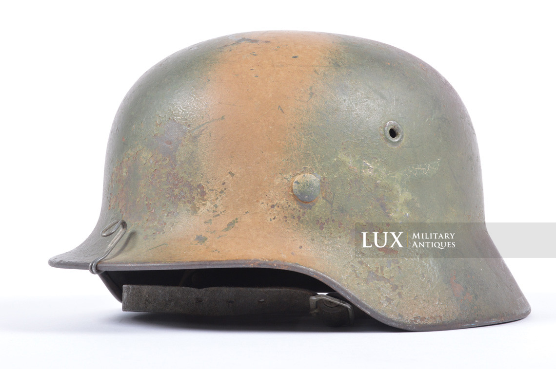 M35 Luftwaffe three tone camouflage combat helmet, « NORMANDY » - photo 7