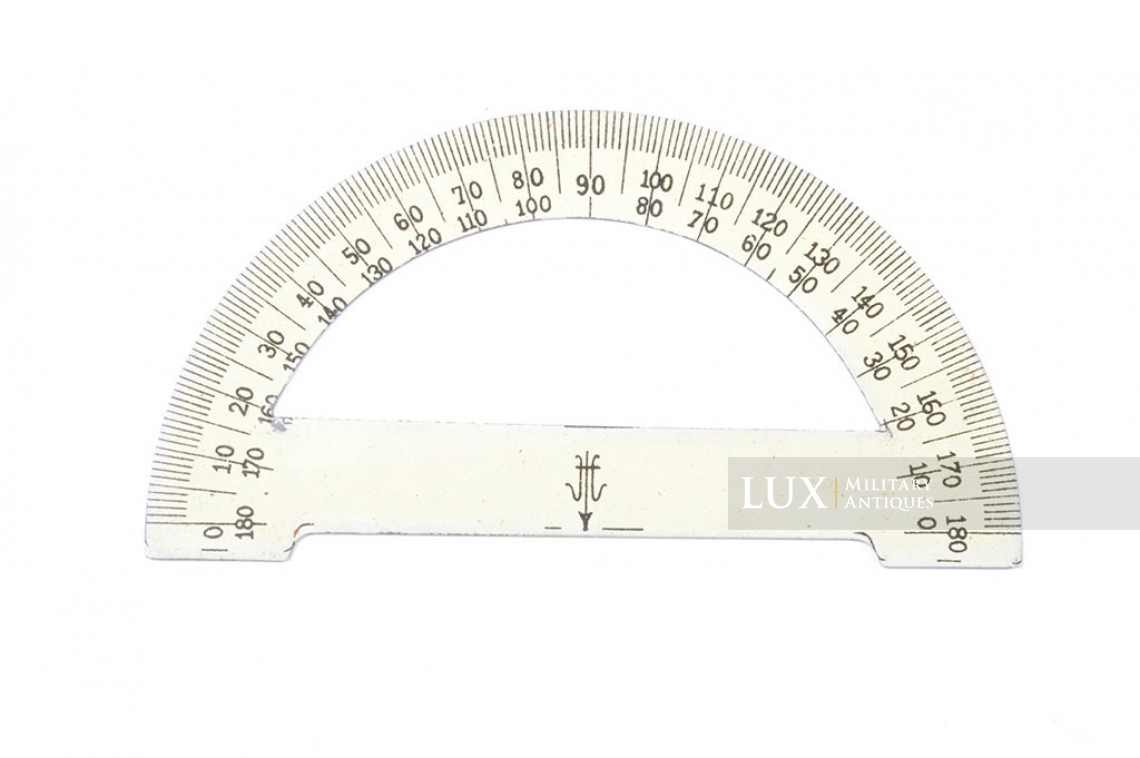 German map measuring protractor, « stamped steel » - photo 4