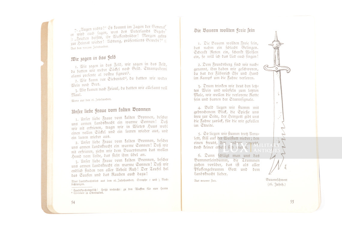 German Soldier's songs booklet, « Morgen marschieren Wir » - photo 9