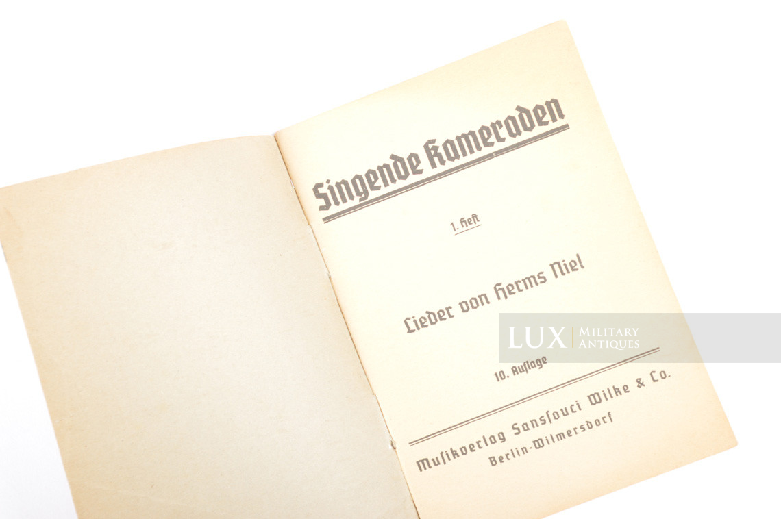 German Soldier's songs booklet, « Singende kameraden » - photo 8