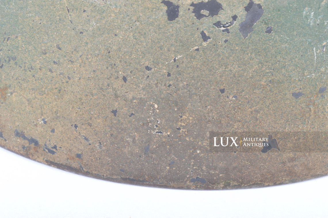 Unique set of German Luftwaffe three tone spray camouflage helmets, « FLAK » - photo 35