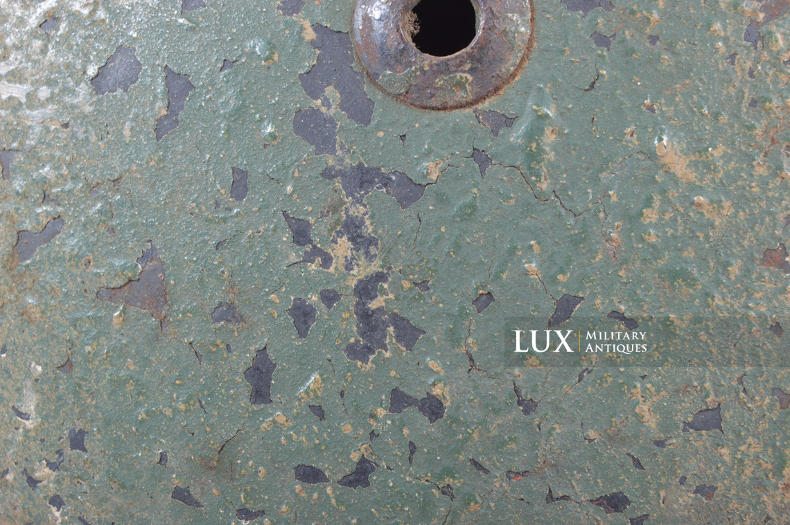 Unique set of German Luftwaffe three tone spray camouflage helmets, « FLAK » - photo 49