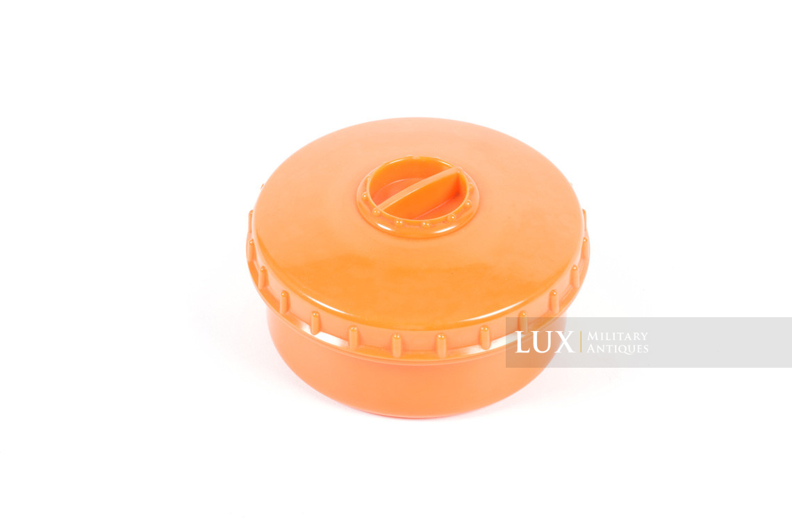 German orange bakelite butterdish - photo 4