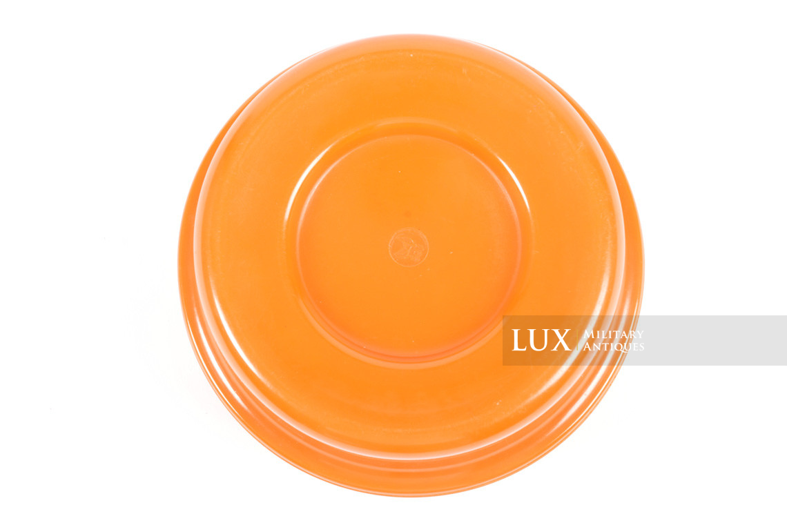 German orange bakelite butterdish - photo 8