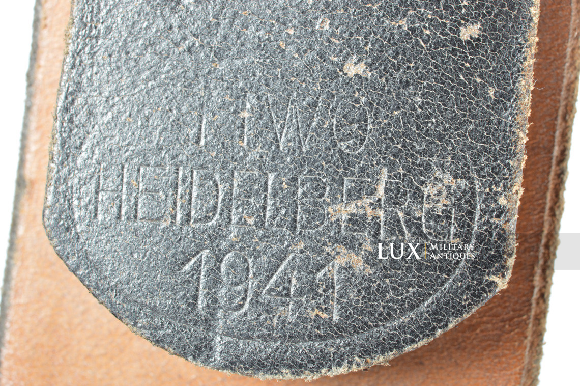 German Luftwaffe combat service leather belt, « 1941 » - photo 12