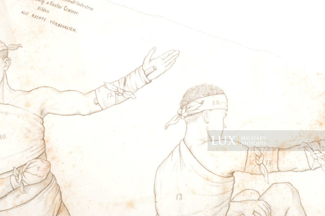 Echarpe médicale allemande WWI, « Verbandtuch » - photo 14