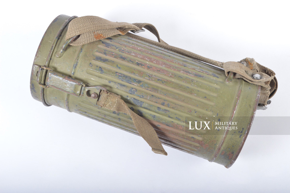 German two-tone camouflage gas mask canister, « untouched » - photo 12