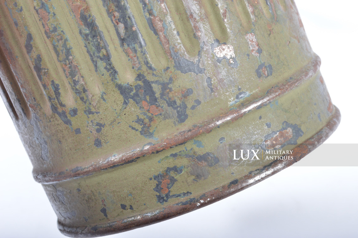 German two-tone camouflage gas mask canister, « untouched » - photo 17