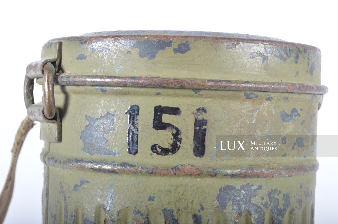 German two-tone camouflage gas mask canister, « untouched » - photo 18