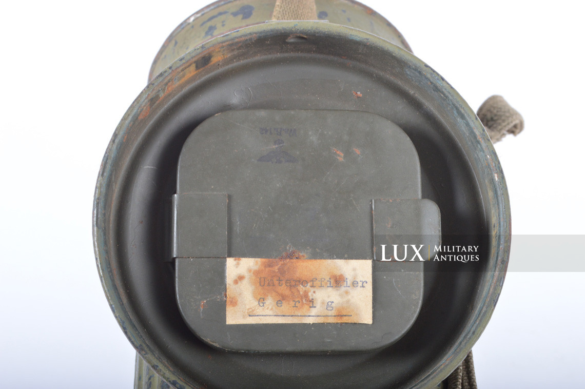 German two-tone camouflage gas mask canister, « untouched » - photo 22