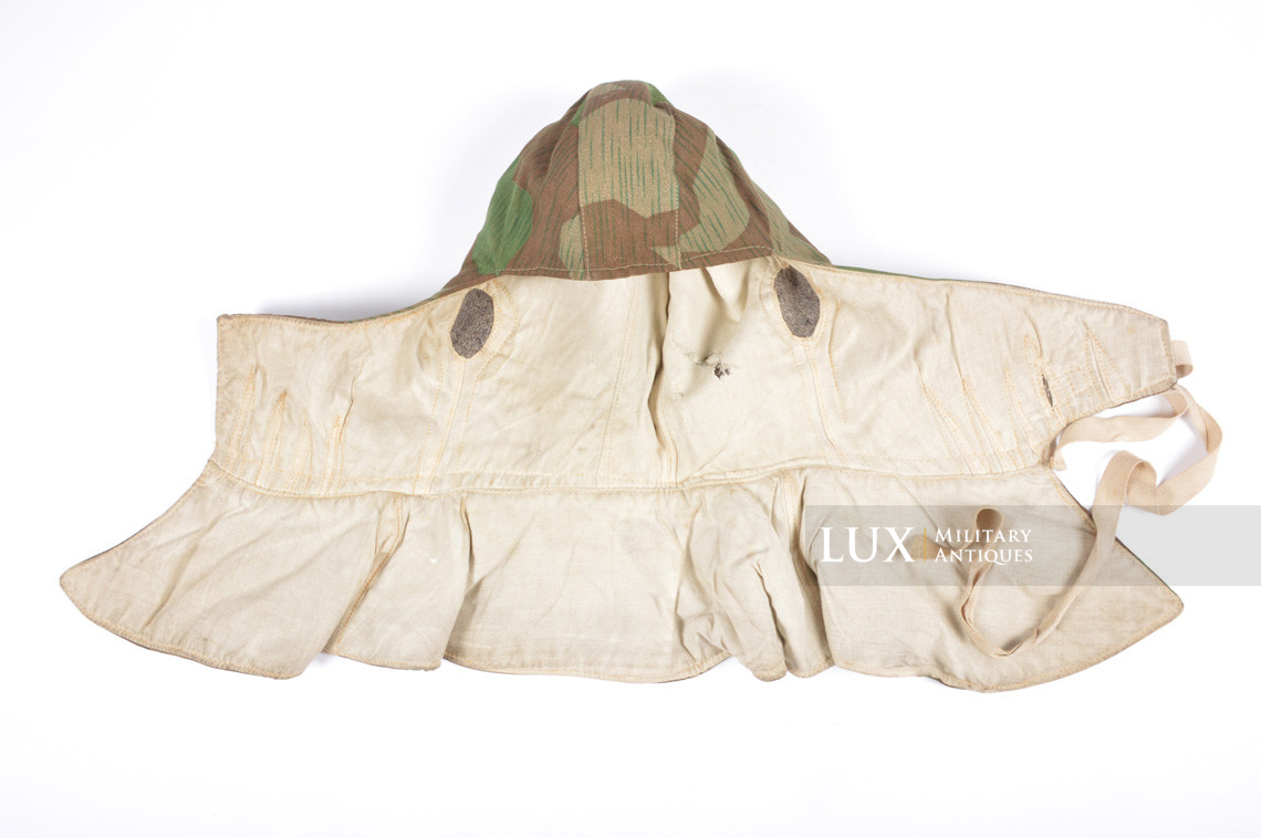 Heer/Luftwaffe splinter pattern camouflage/white reversible winter hood - photo 12