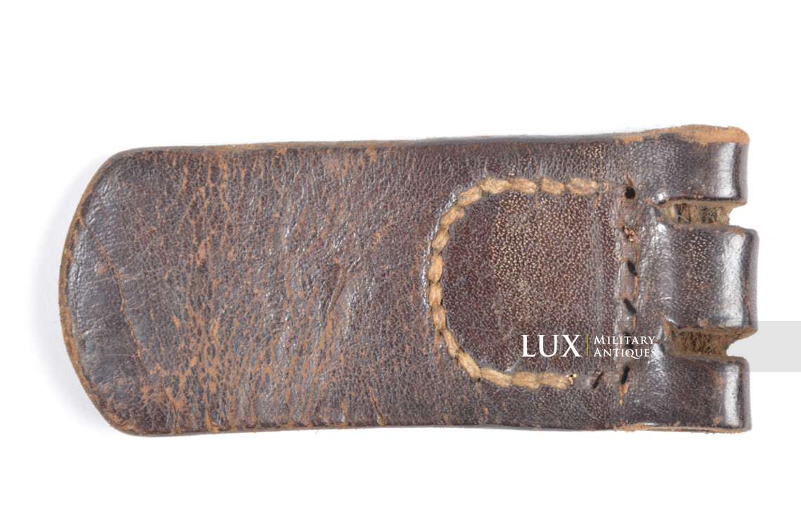 Patelette en cuir de boucle de ceinturon allemand WWI, « RR7 » - photo 8