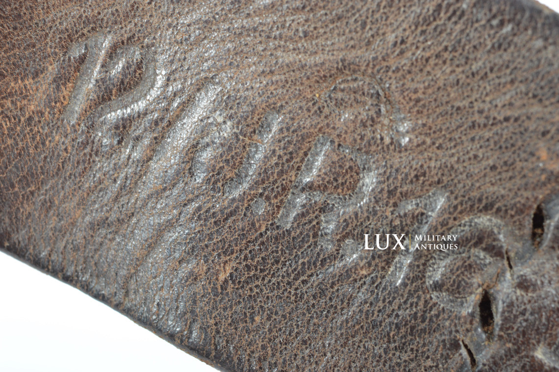 Patelette en cuir de boucle de ceinturon allemand, « 1936 - 12./J.R.16 I » - photo 9