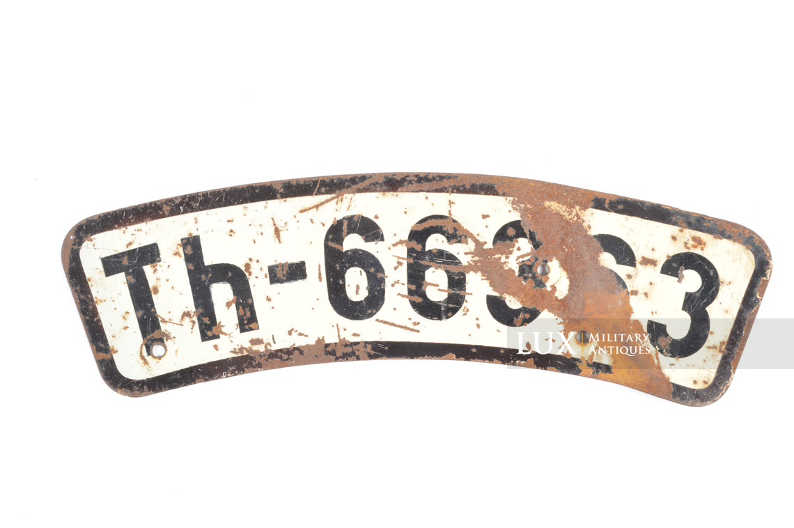 German Heer motorcycle license plate - Lux Military Antiques - photo 17