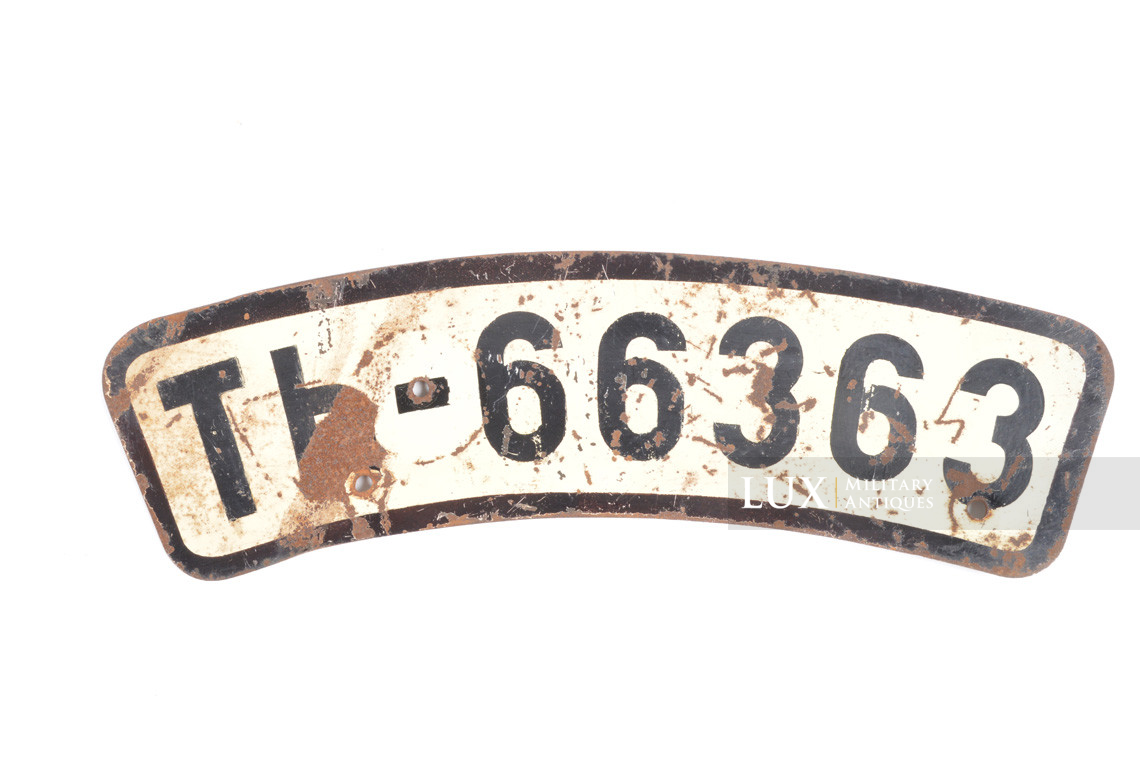 German Heer motorcycle license plate - Lux Military Antiques - photo 4