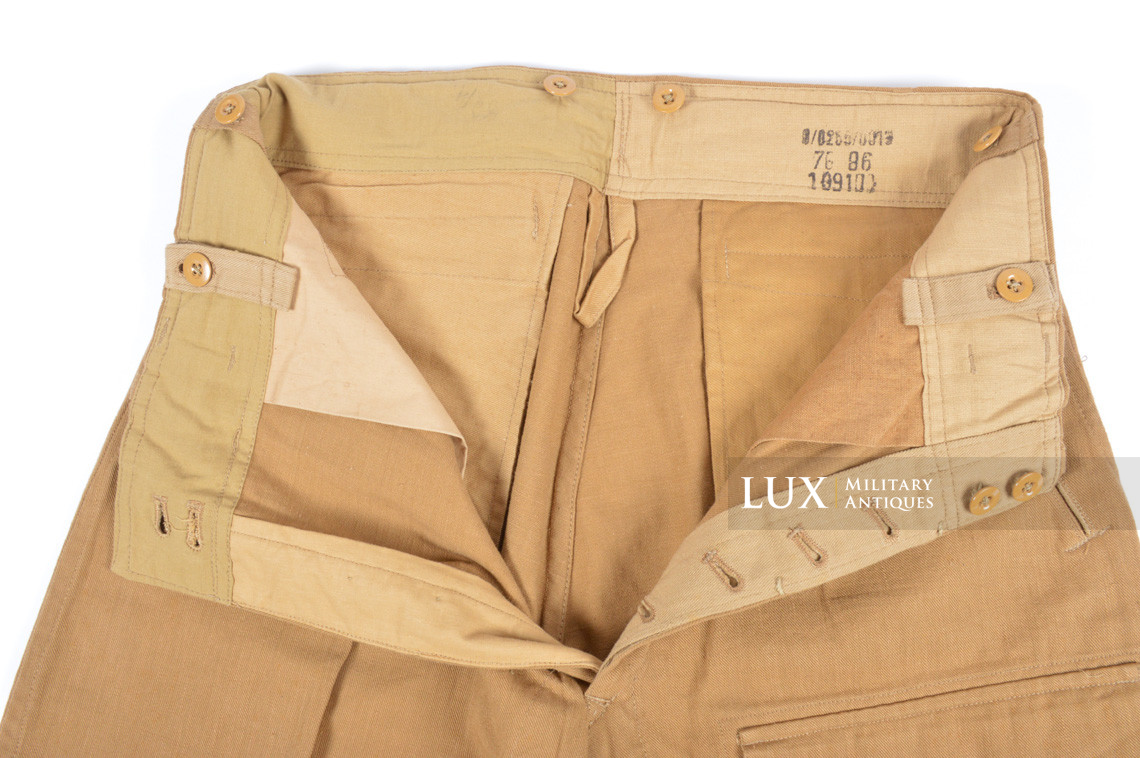 Unissued Luftwaffe tropical service trousers, « RAMCKE » - photo 20