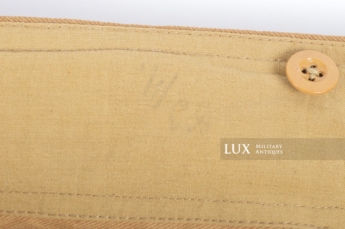 Unissued Luftwaffe tropical service trousers, « RAMCKE » - photo 21