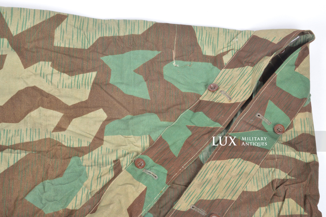 German Heer/Luftwaffe splinter camouflage shelter quarter/poncho, « bakelite buttons » - photo 9