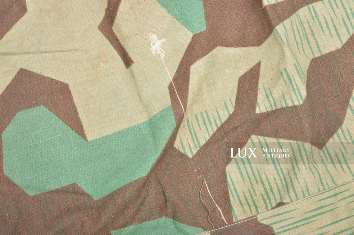 German Heer/Luftwaffe splinter camouflage shelter quarter/poncho, « bakelite buttons » - photo 13