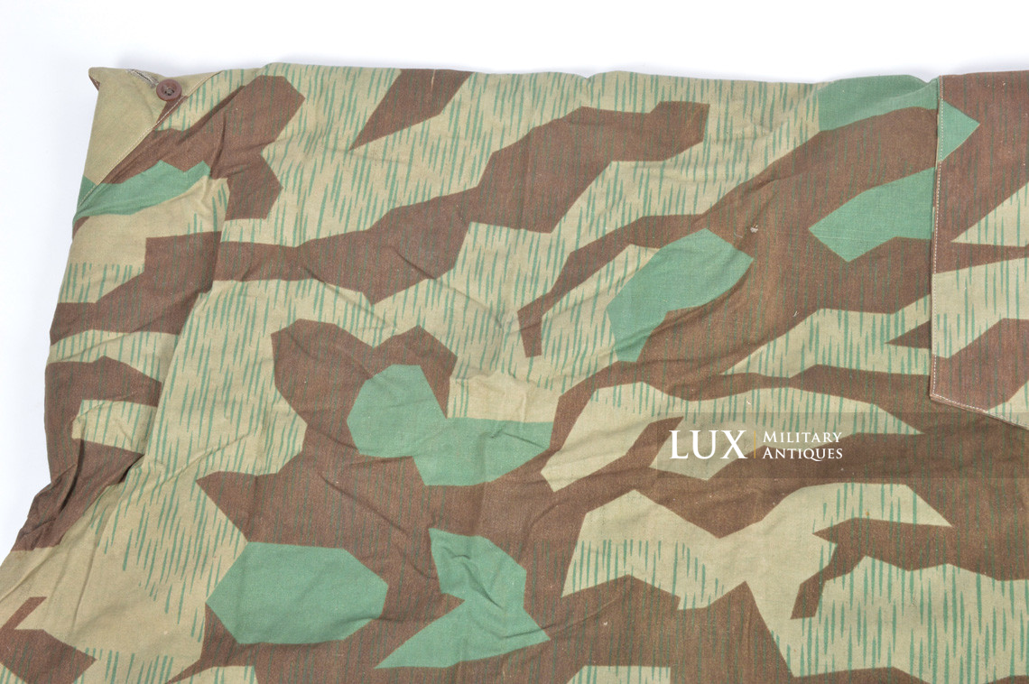 German Heer/Luftwaffe splinter camouflage shelter quarter/poncho, « bakelite buttons » - photo 16