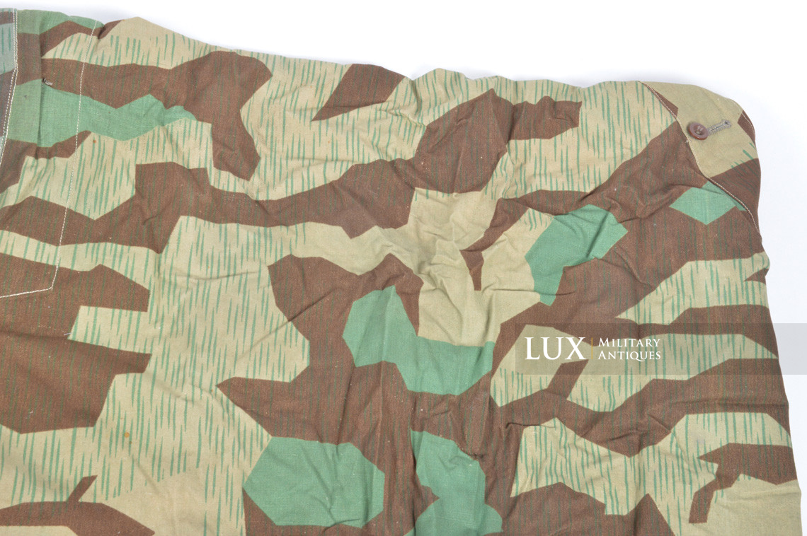 German Heer/Luftwaffe splinter camouflage shelter quarter/poncho, « bakelite buttons » - photo 19