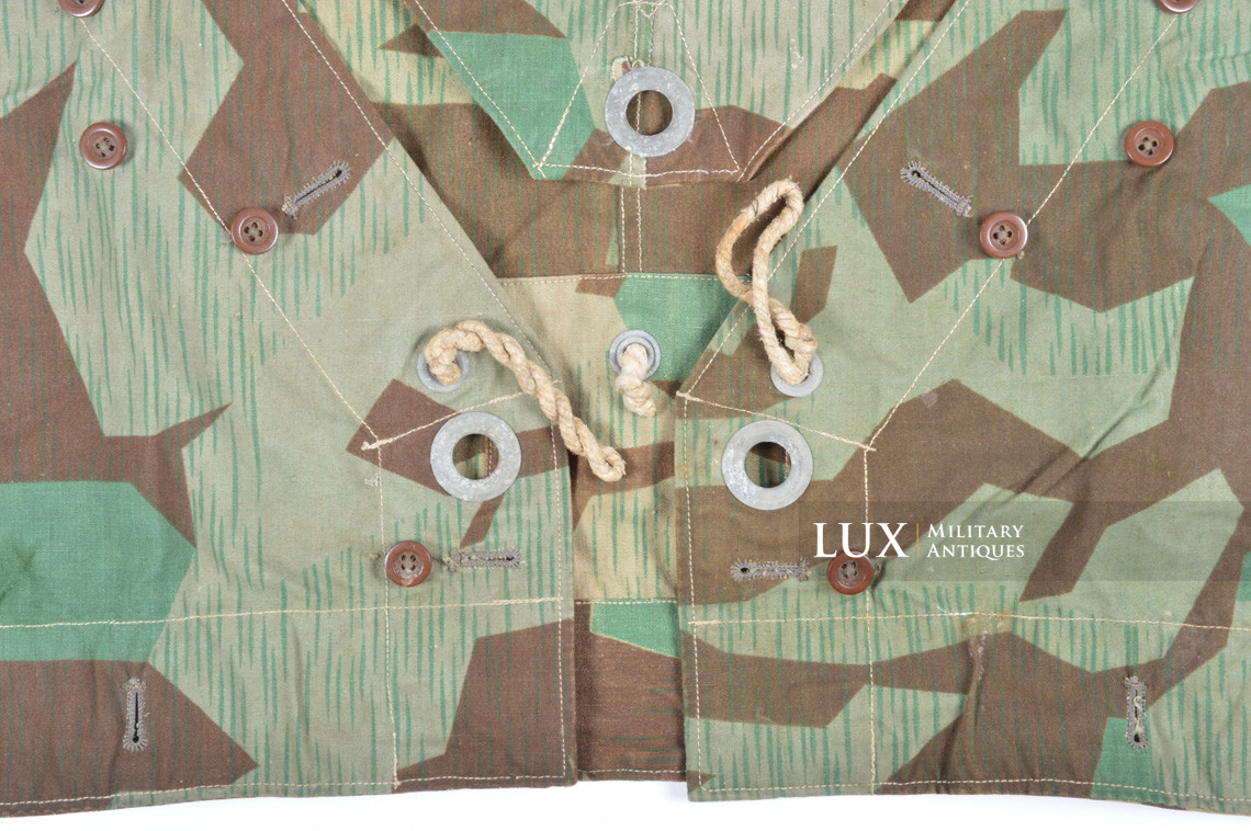 German Heer/Luftwaffe splinter camouflage shelter quarter/poncho, « bakelite buttons » - photo 25