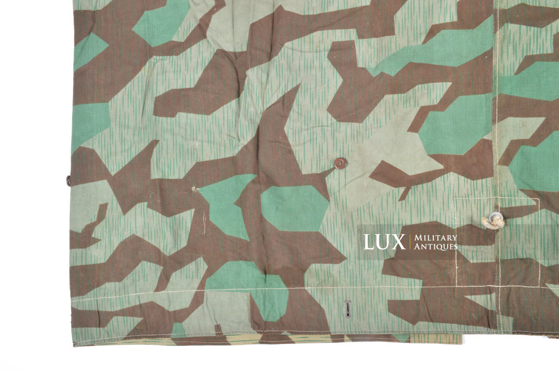German Heer/Luftwaffe splinter camouflage shelter quarter/poncho, « bakelite buttons » - photo 27
