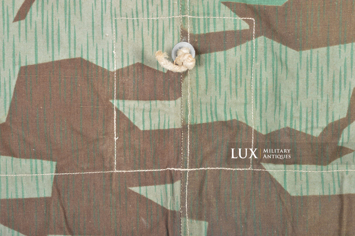 German Heer/Luftwaffe splinter camouflage shelter quarter/poncho, « bakelite buttons » - photo 28