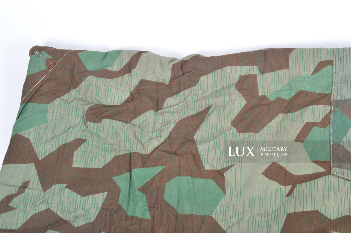 German Heer/Luftwaffe splinter camouflage shelter quarter/poncho, « bakelite buttons » - photo 29