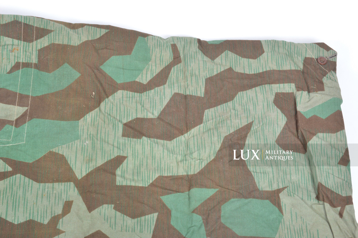 German Heer/Luftwaffe splinter camouflage shelter quarter/poncho, « bakelite buttons » - photo 30