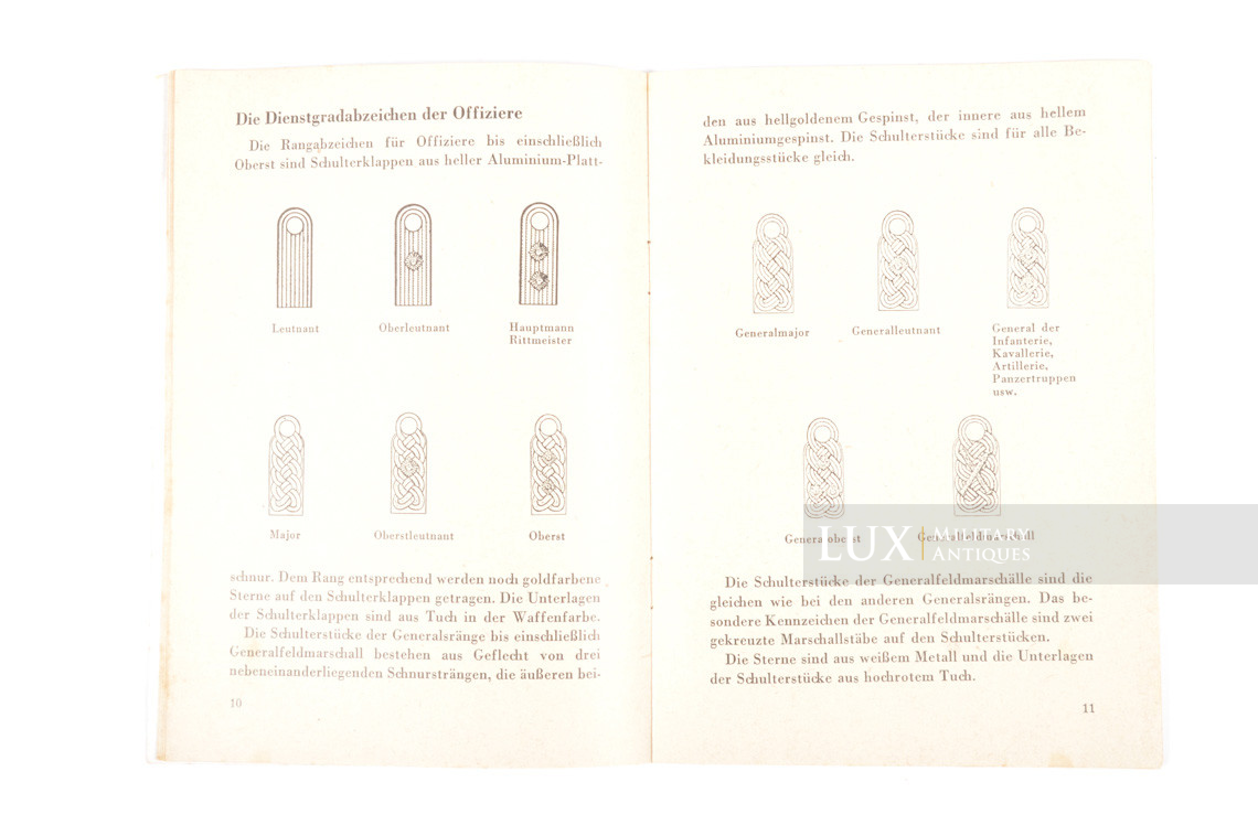 Livret allemand « Abzeichen und Uniformen des Heeres » - photo 12