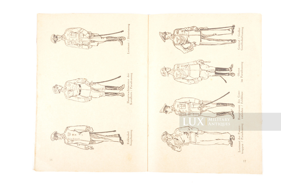 Livret allemand « Abzeichen und Uniformen des Heeres » - photo 15