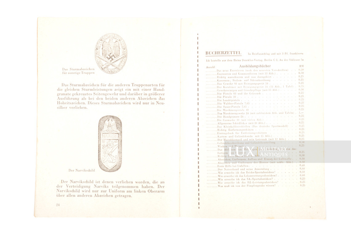 Livret allemand « Abzeichen und Uniformen des Heeres » - photo 19